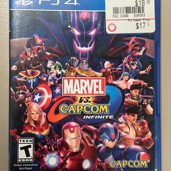 GREAT DEAL! Used MARVEL VS. CAPCOM INFINITE for PS4 - Playstation game disc! - Picture 1 of 3